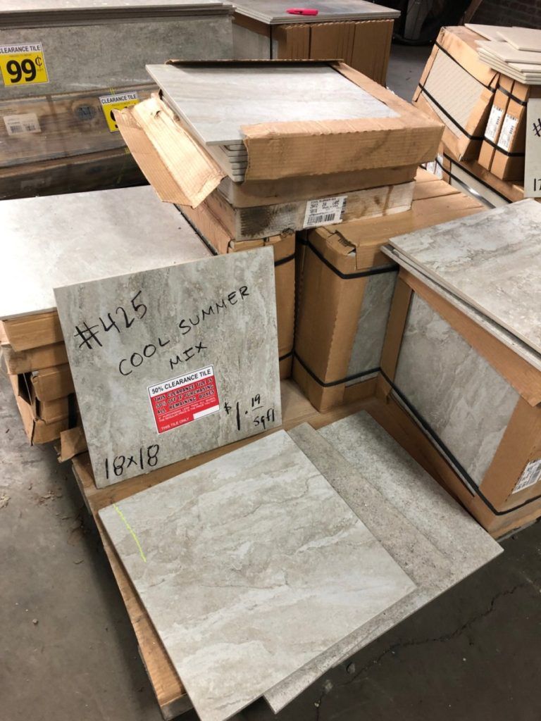 50% clearance specials - red sticker