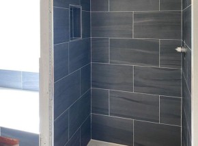 Bathroom Remodel marble/soft black